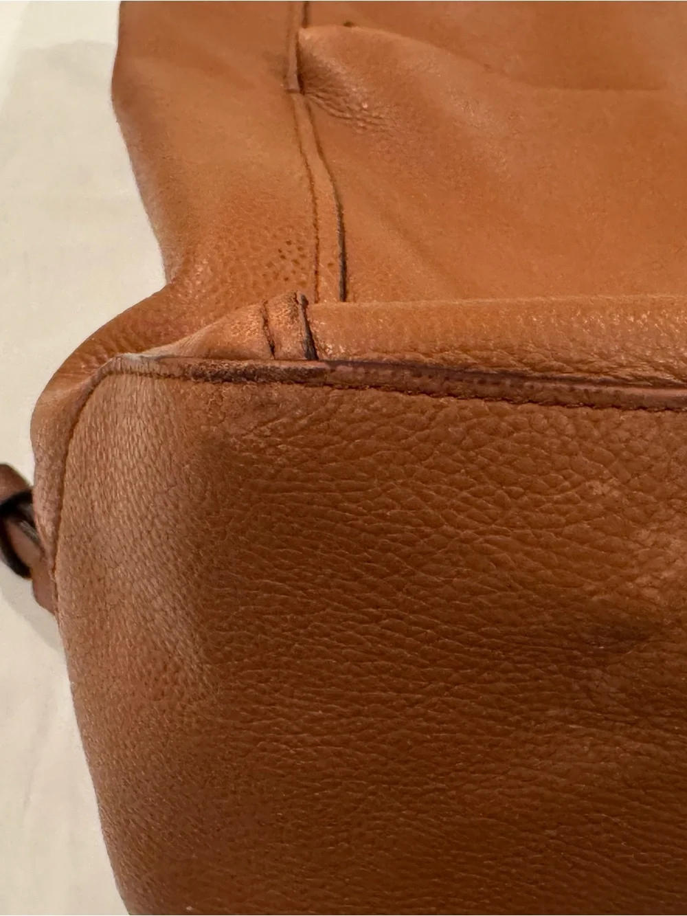 Cole Haan GrandSeries British Tan Leather Convertible Unisex Backpack Tote Bag